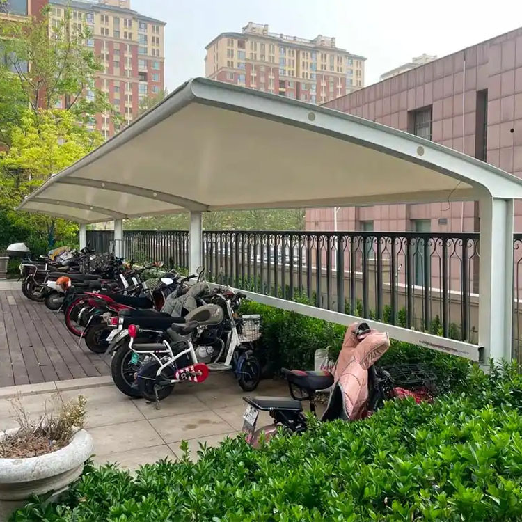 遵化县膜结构电动车棚